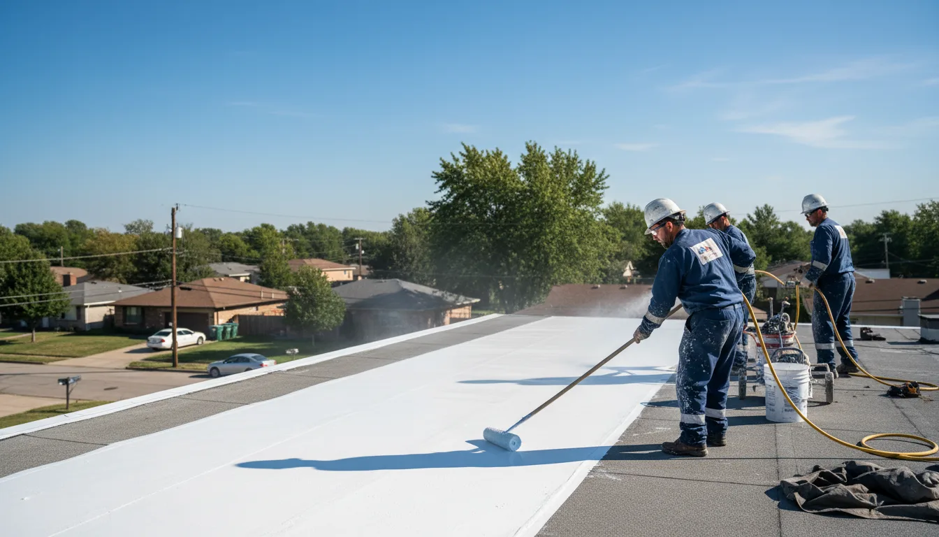 Commercial roof coating in Irving, TX near me